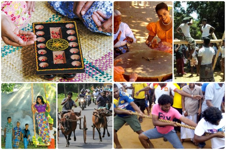 සිංහල අලුත් අවුරුද්ද සමඟ බැඳුන ක්‍රීඩාවන්